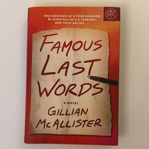 Famous Last Words by Gillian McAllister | Book of the Month BOTM